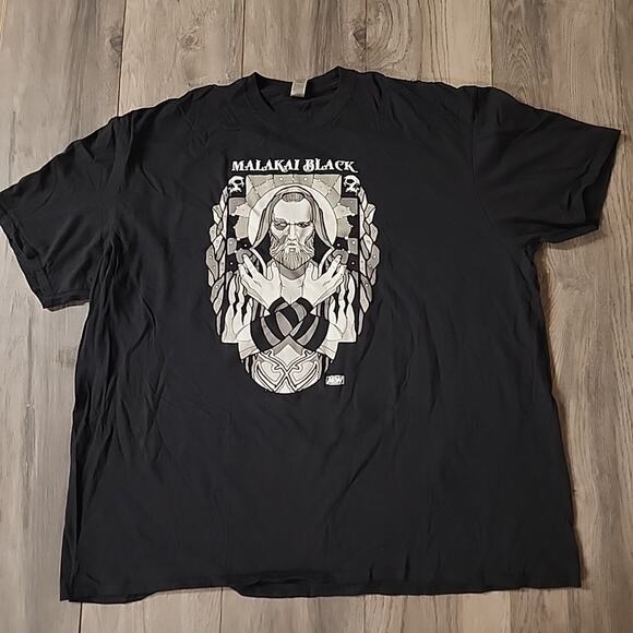 AEW Wrestling Malakai Black T-Shirt Mens Size 3XL - Picture 1 of 4